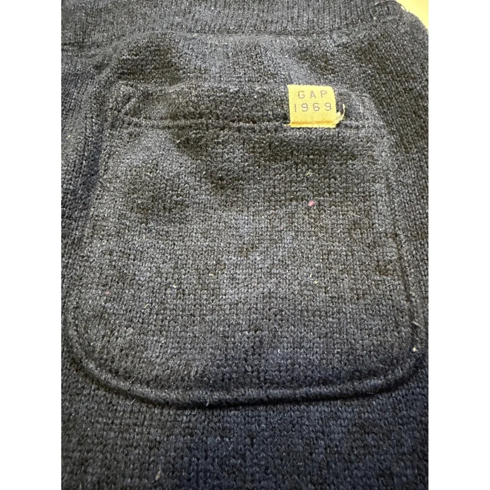 Gap Kids 1969 Navy Blue Knit Jogger Pants Boys Size S 6-7 Drawstring Sweatpants